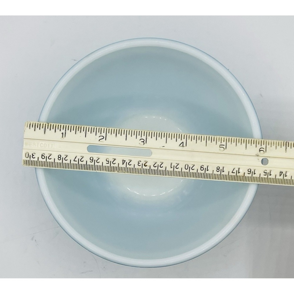Vintage PYREX 401 Turquoise Blue Mixing Bowl 1.5 Pt 1½ Qt Nesting USA - Picture 5 of 7